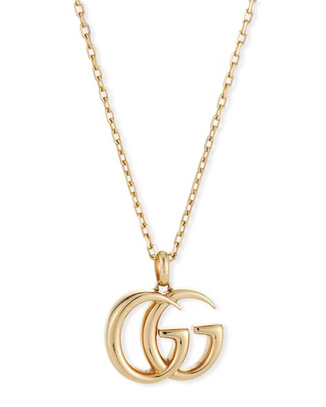 gucci gold and brown charm|Gucci necklace women's.